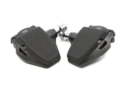 Aercover aerodynamic pedal covers fitted on Shimano Ultegra PD-R8000 pedals, top view