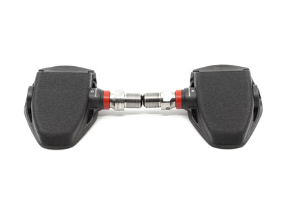 Aercover pedal covers on Favero Assioma PRO RS pedals, front view